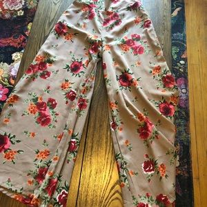 Long floral dress pants